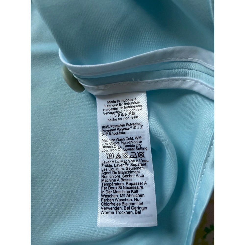 NWT J.Crew | 2025 Etienne Cropped Button-Up Shirt S Blue Duchesse Satin CQ187 - Picture 9 of 10